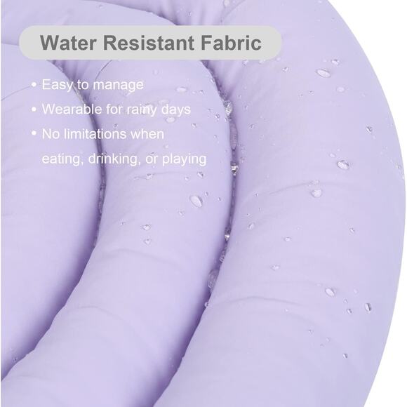 POP DUCK Dog Cone – XL Purple Soft Recovery Collar, Alternative After Surgery - Picture 5 of 8